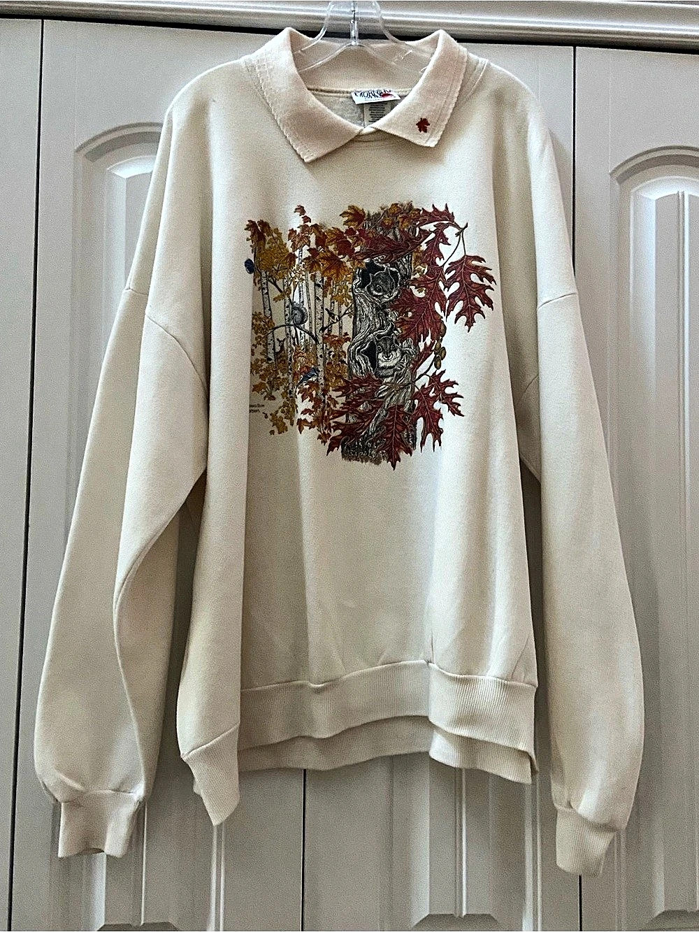 Vintage Morning Sun Autumn Woodland Nature Graphic Sweatshirt